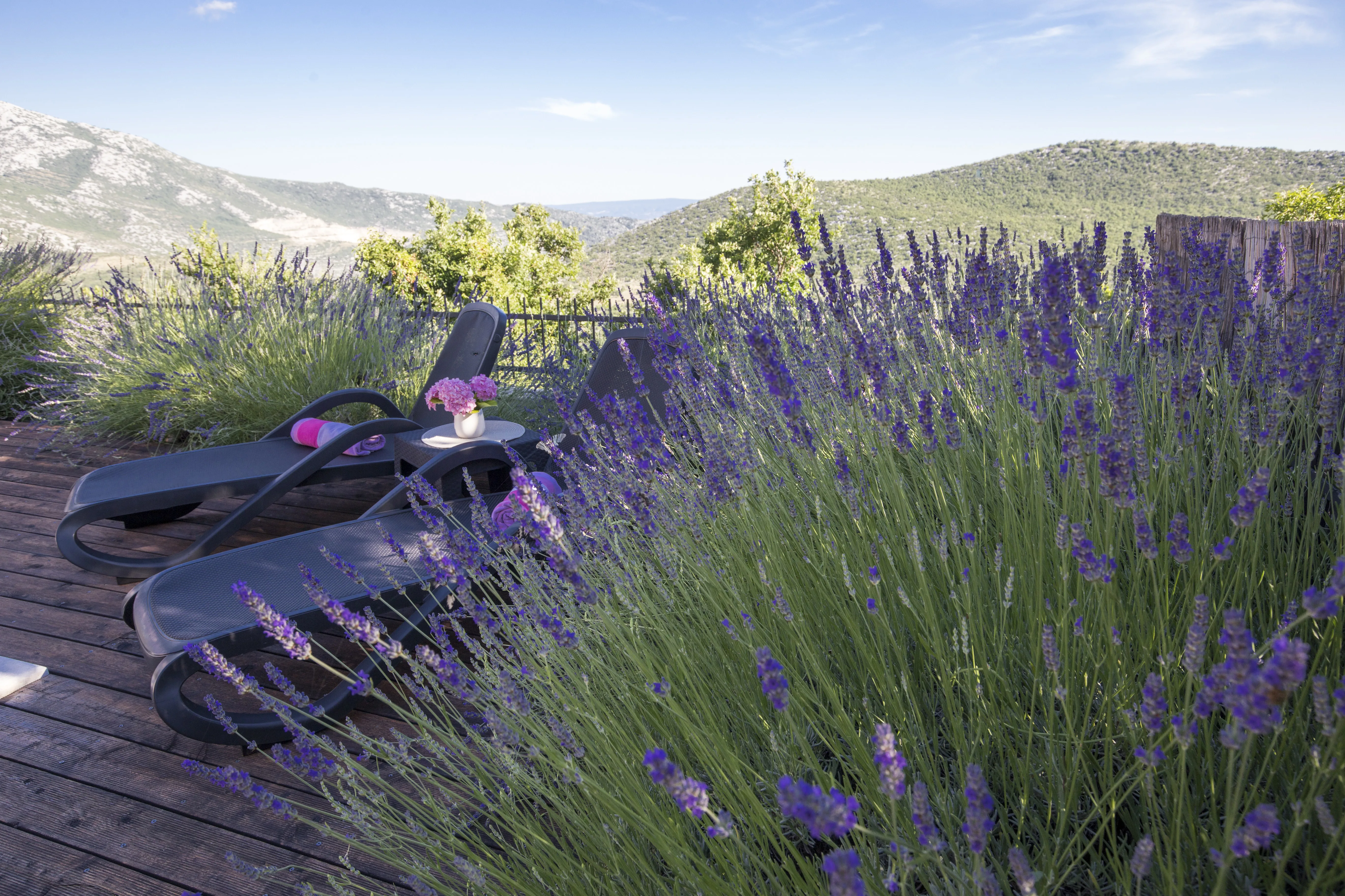 Aerial drone view of villa